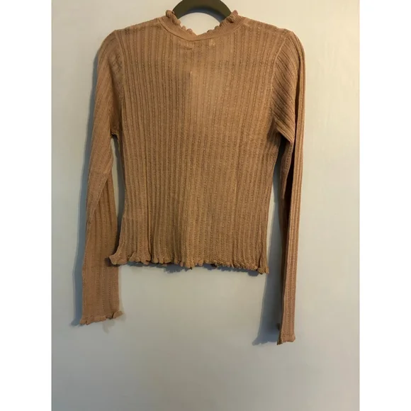 NWT The Workshop Size Medium Taupe cardigan with Tie in the Front - Picture 4 of 6